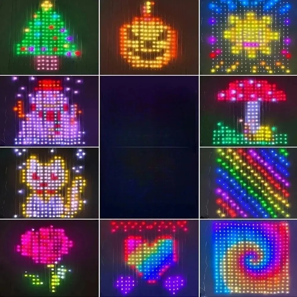 Lighting Christmas Decor - LED Pixel Gordijnverlichting Bluetooth APP Besturing