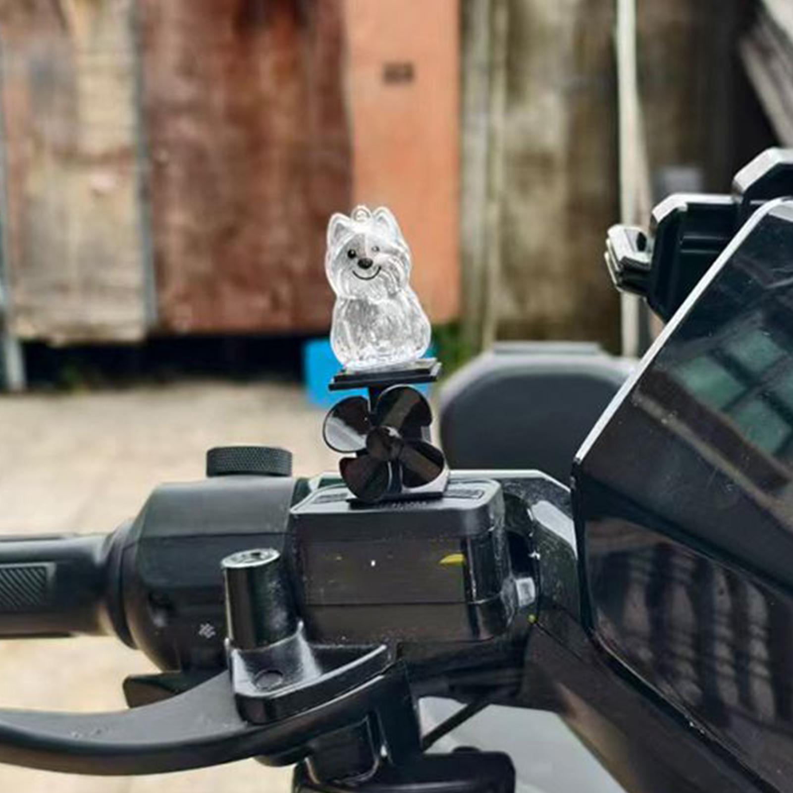 Up Lighting Decor - Hond standbeeld motorfiets oplichten decoratie wind