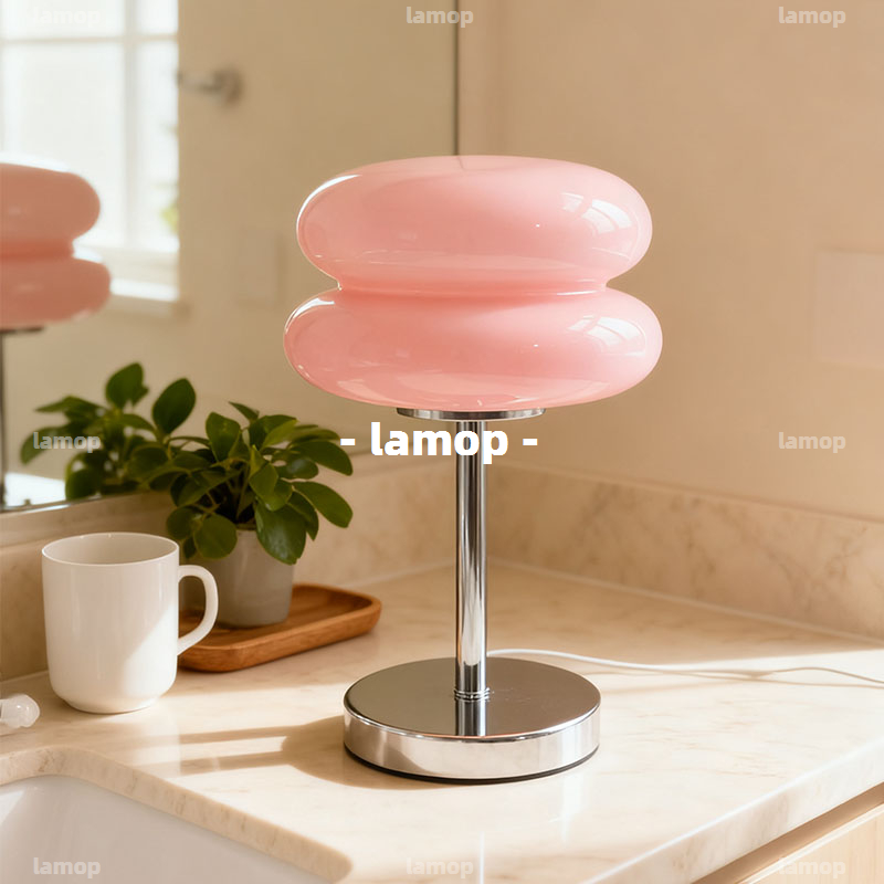 Lighting Decor Bedroom - Crème Retro Nachtkastje Lamp Mid-Century Deense