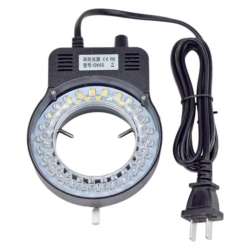 Lighting Visual - Microscoop LED-ringlichtbron binnendiameter 63MM verstelbare lichtbron