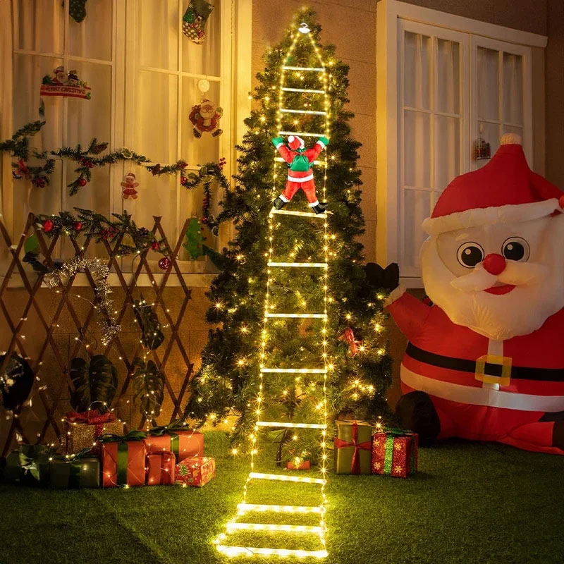 Lighting Christmas Decor - LED Kerstverlichting Kerst Decoratieve Ladderlichtenslinger met