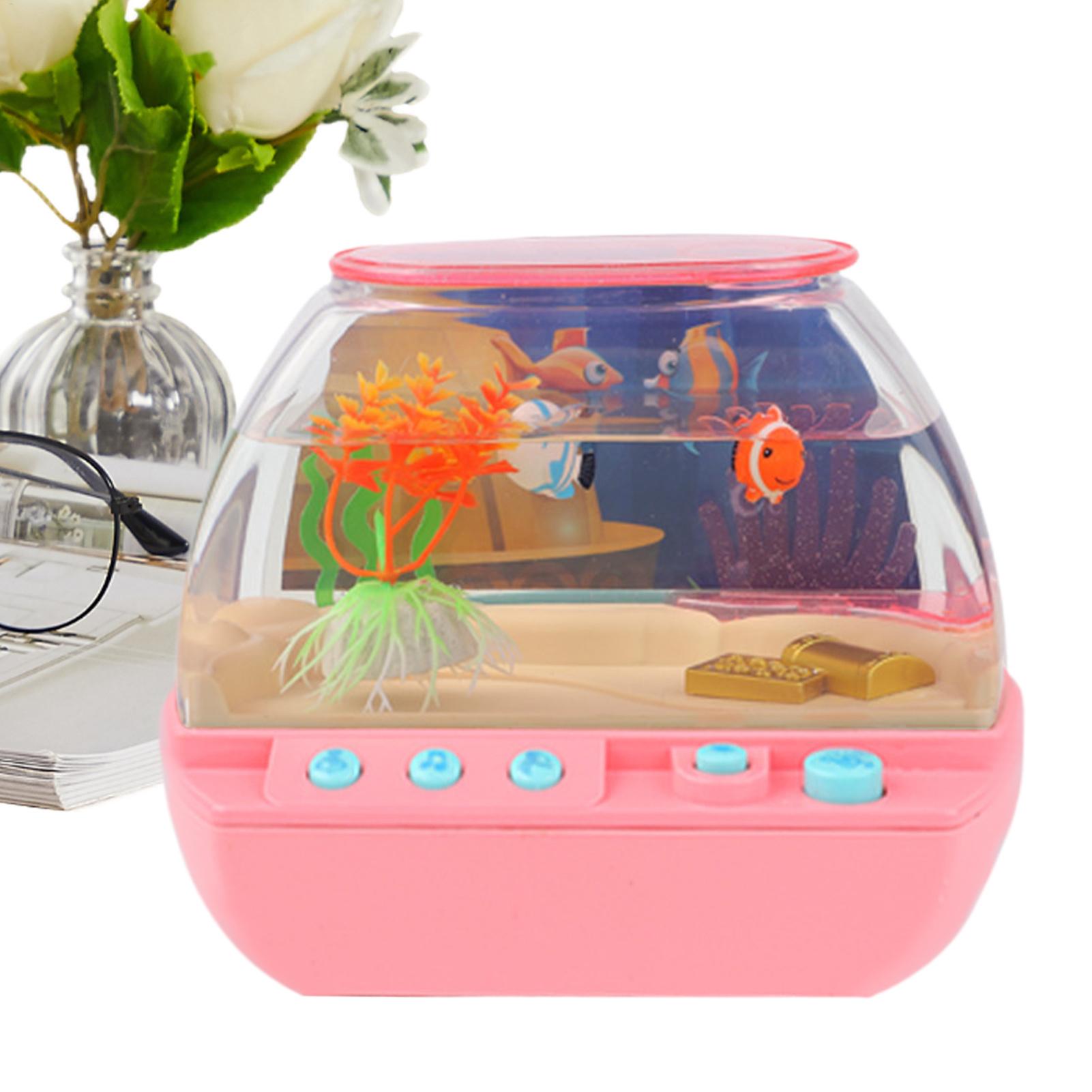 Lighting Decor Bedroom - Speelgoed aquarium huisdecoratie met muziek en