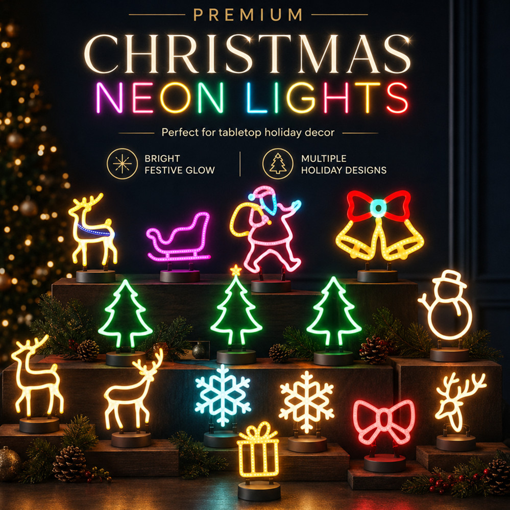 Lighting Christmas Decor - Kerstdecoratie LED Neon Licht Hertenkop LED