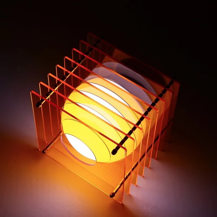 Lighting Decoration Ideas - DIY Maanlamp Acryl Duizendlaagse Lamp Bureaudecoratie