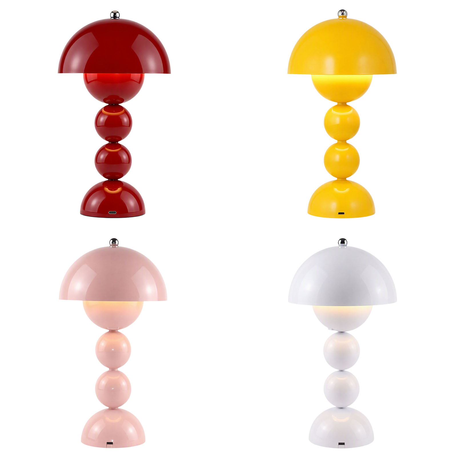Decor Lighting Lamps - Vintage paddenstoel tafellamp USB LED 3