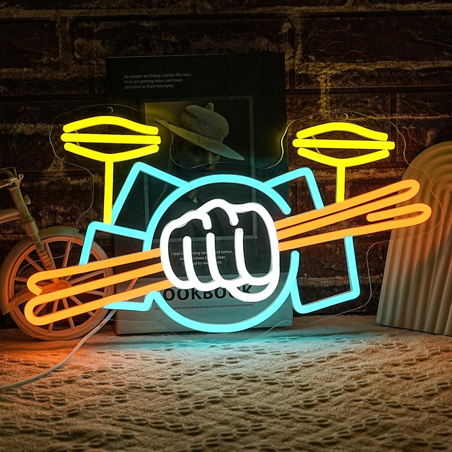 Drumstel Neonlicht USB-aangedr - Lighting Decoration Ideas recensie en prijs