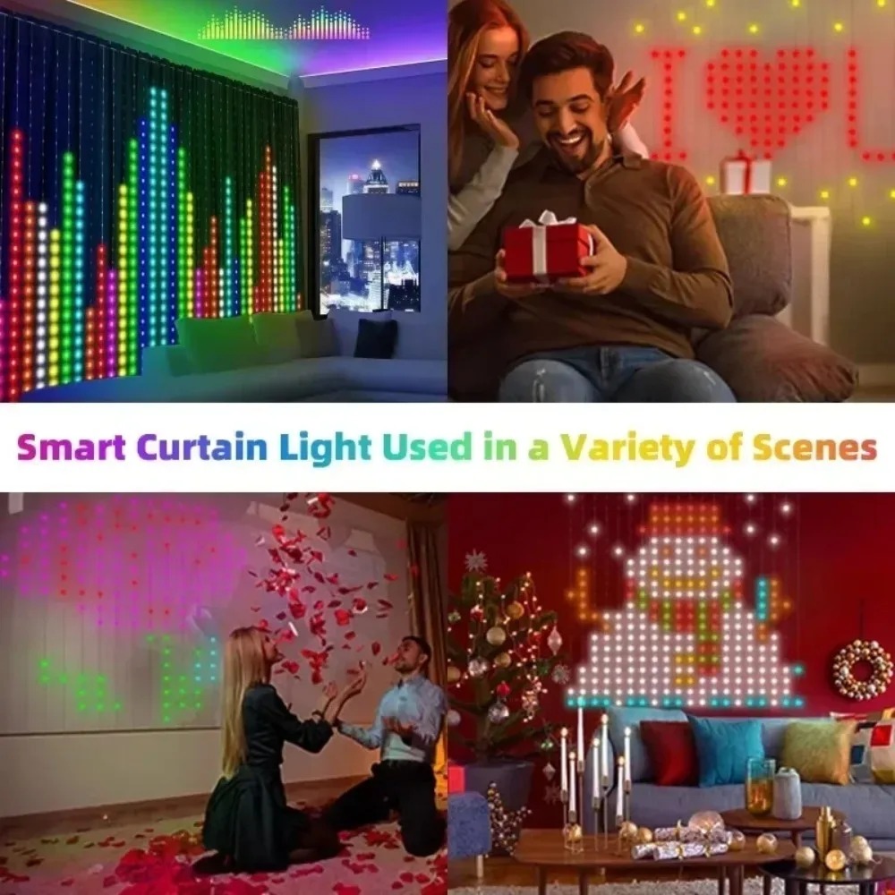 LED Pixel Gordijnverlichting B - Lighting Christmas Decor recensie en prijs