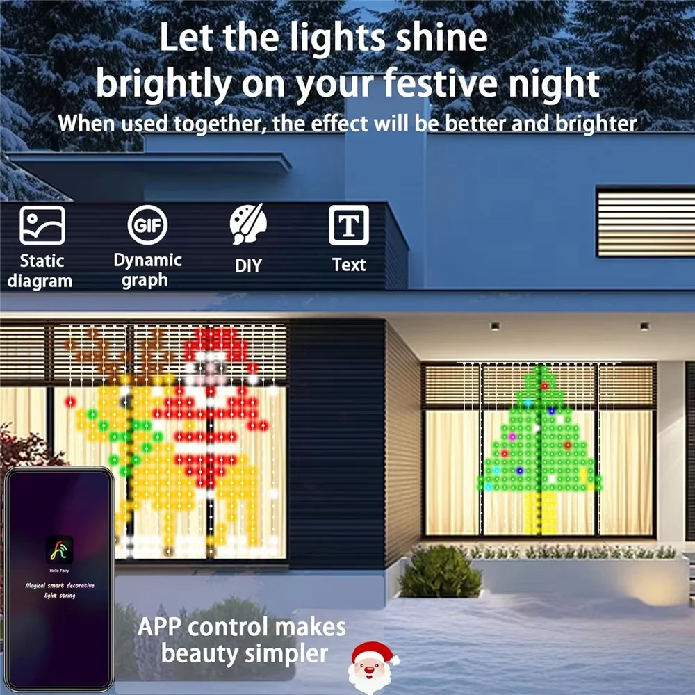 Slimme LED-gordijnverlichting  - Lighting Christmas Decor recensie en prijs
