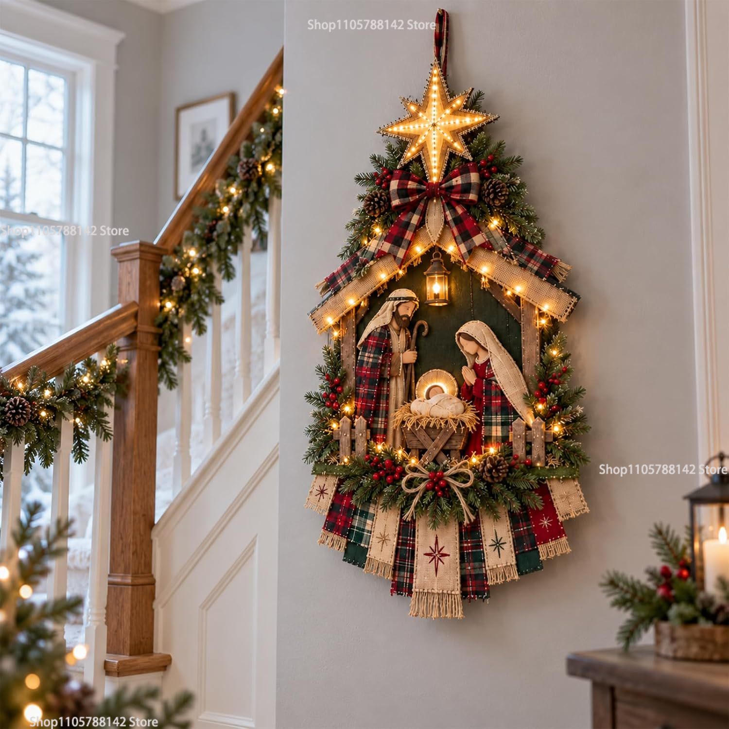 DIY verlichte kerststal deurha - Lighting Christmas Decor recensie en prijs