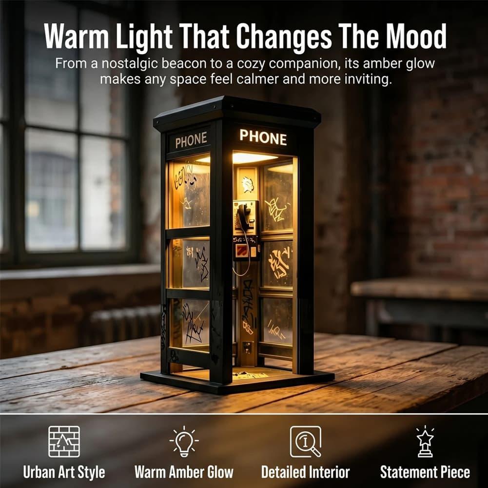 Retro Graffiti Telefooncel Taf - Lighting Decoration Ideas recensie en prijs