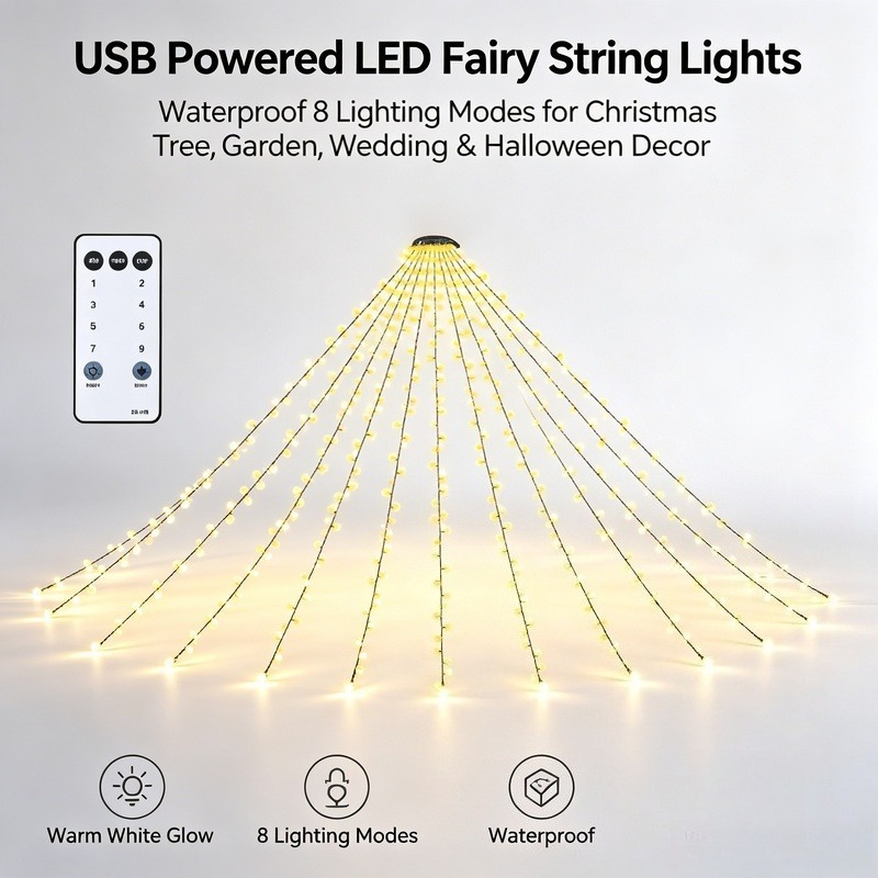 USB LED Fairy String Lights, w - Lighting Christmas Decor recensie en prijs