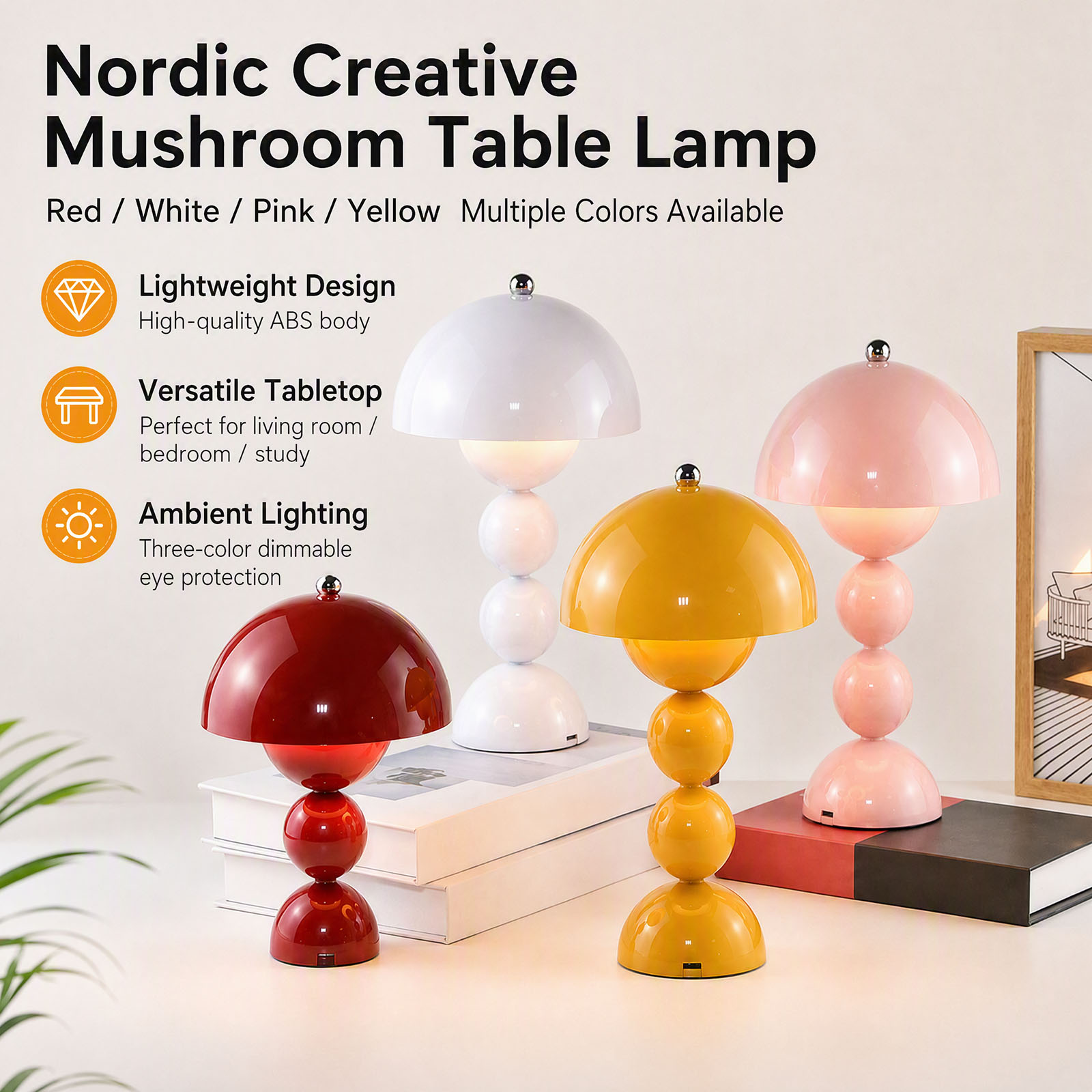 Tafellamp met paddenstoelvormi - Decor Lighting Lamps recensie en prijs