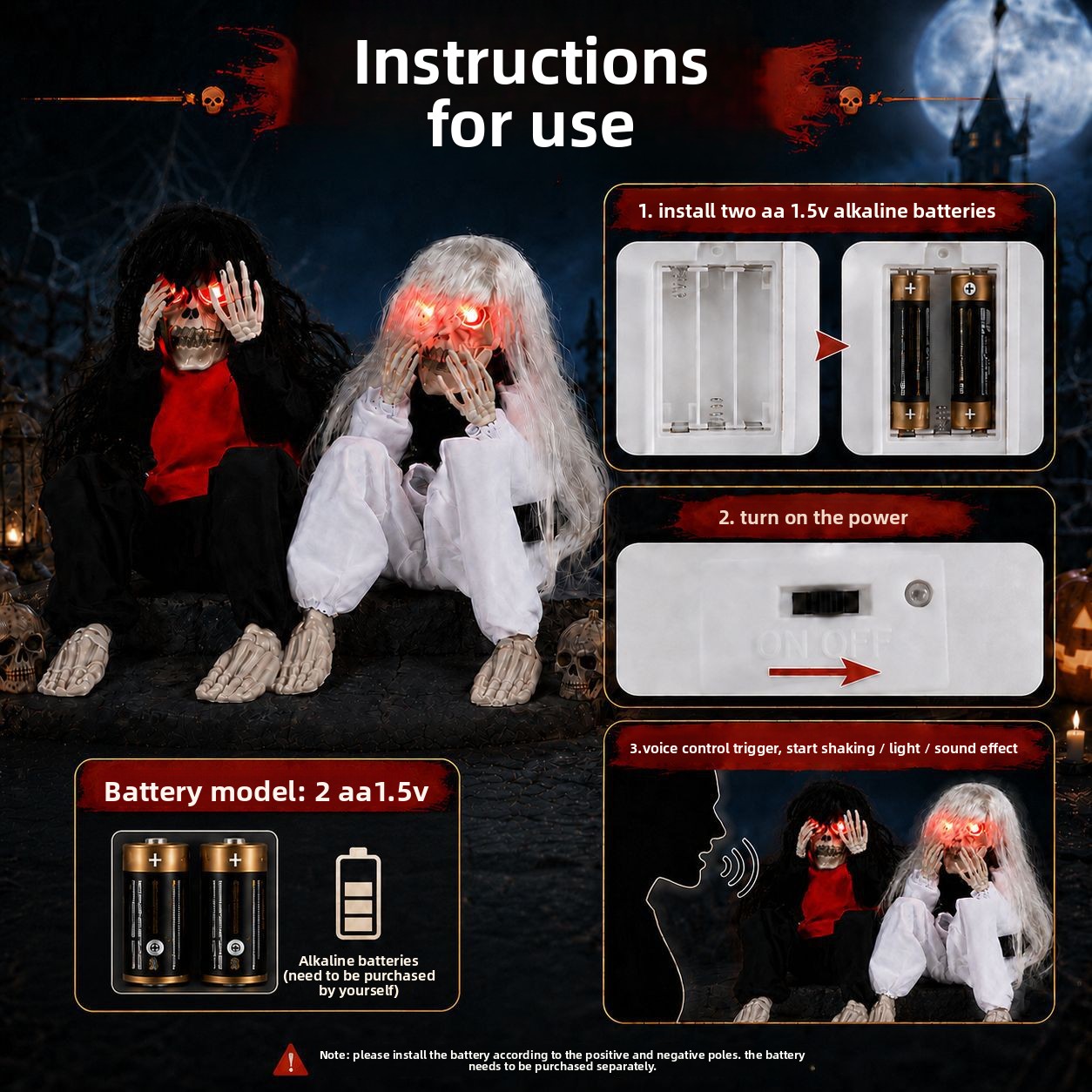 Halloween Tuin Ornament Skelet - Up Lighting Decor recensie en prijs
