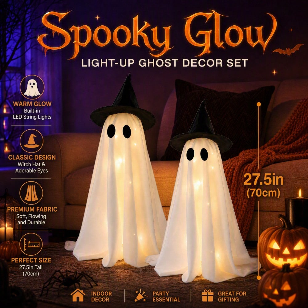 LED-verlichte heksenhoed Ghost - Up Lighting Decor recensie en prijs